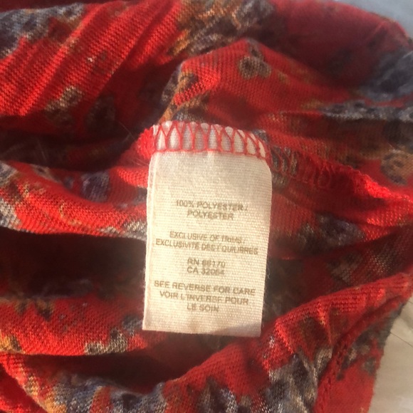 Free People Floral Racerback Tank Top size Small - Picture 6 of 8